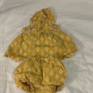 Rachel Zoe Yellow Patterned Kids Set